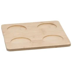 SET APERITIVO 5PZ ETNICO IN GRES E BAMBOO