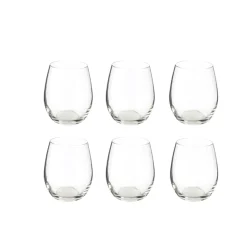 SET 6 BICCHIERI ACQUA MOD. ORPEA IN VETRO TRASPARENTE 8X10.3CM 360ML