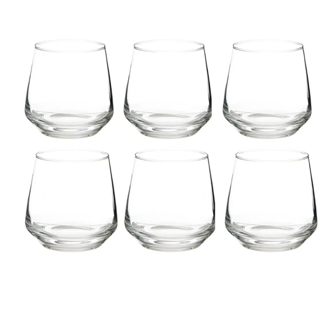 SET 6 BICCHIERI DA ACQUA LINEA ELAYA IN VETRO TRASPARENTE 34CL