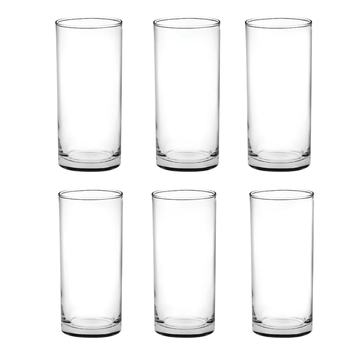 SET 6 BICCHIERI DA BIRRA IN VETRO TRASPARENTE LINEA JOB 480CC