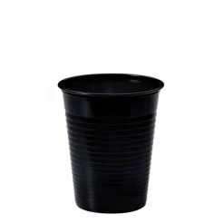 SET 50 BICCHIERI IN PLASTICA 200ML NERI