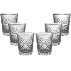 SET 6 BICCHIERI RUM IN VETRO 5X6CM 60ML