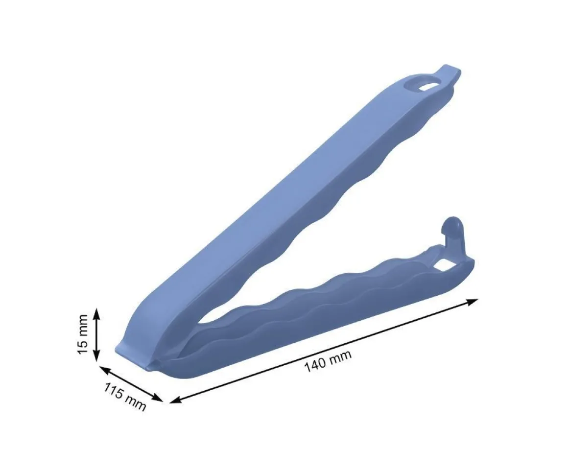 SET 10 CLIP PER SACCHETTI DA FREEZER GRANDI ONDA 14X11.5X1.5CM