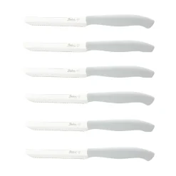 SET 6 COLTELLI DA TAVOLA LINEA GENIUS BIANCHI 11CM