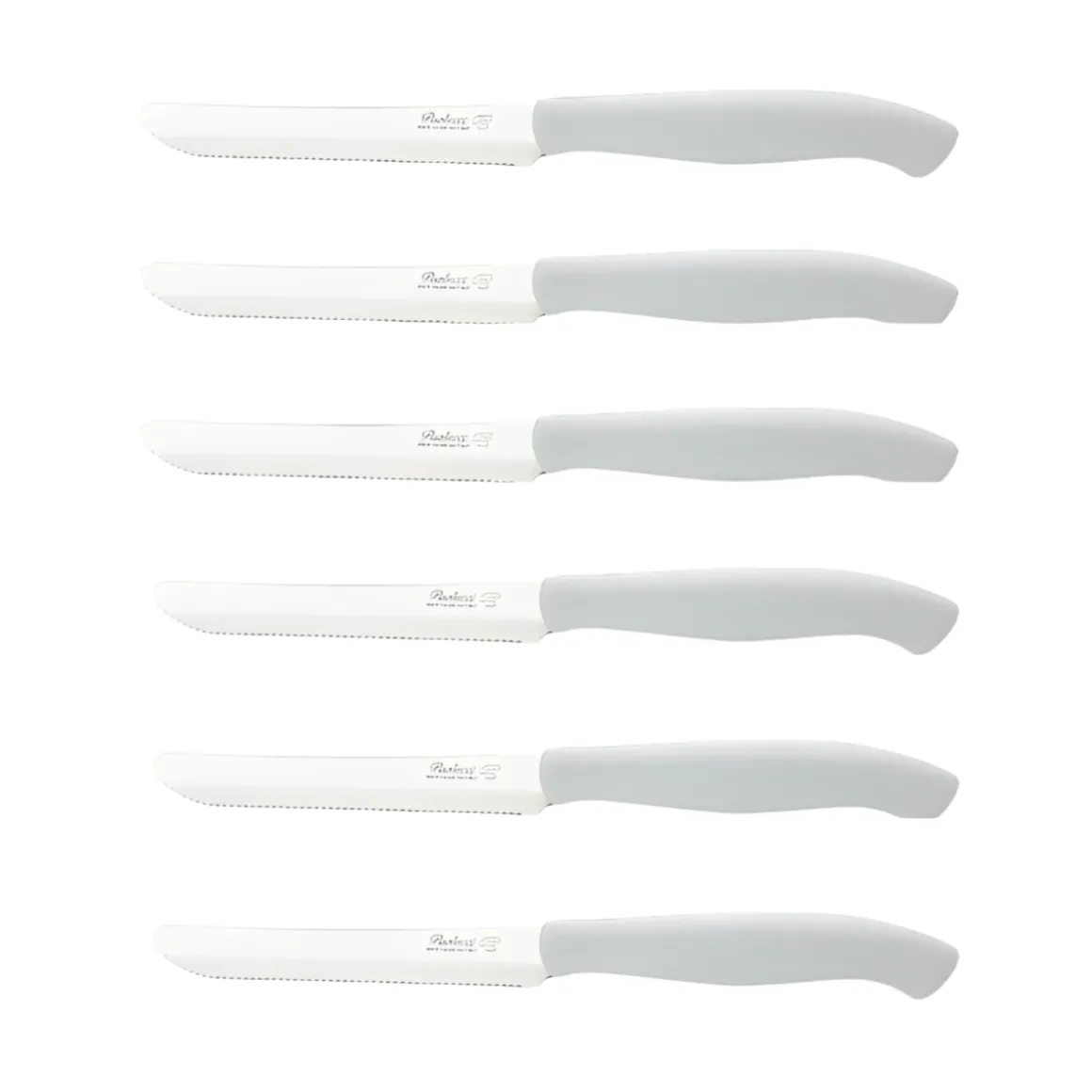 SET 6 COLTELLI DA TAVOLA LINEA GENIUS BIANCHI 11CM