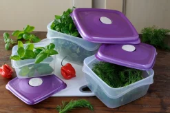 SET 3 CONTENITORI FRESKA SQUARE IN PLASTICA 0.5-1-2LT ASSORTITO