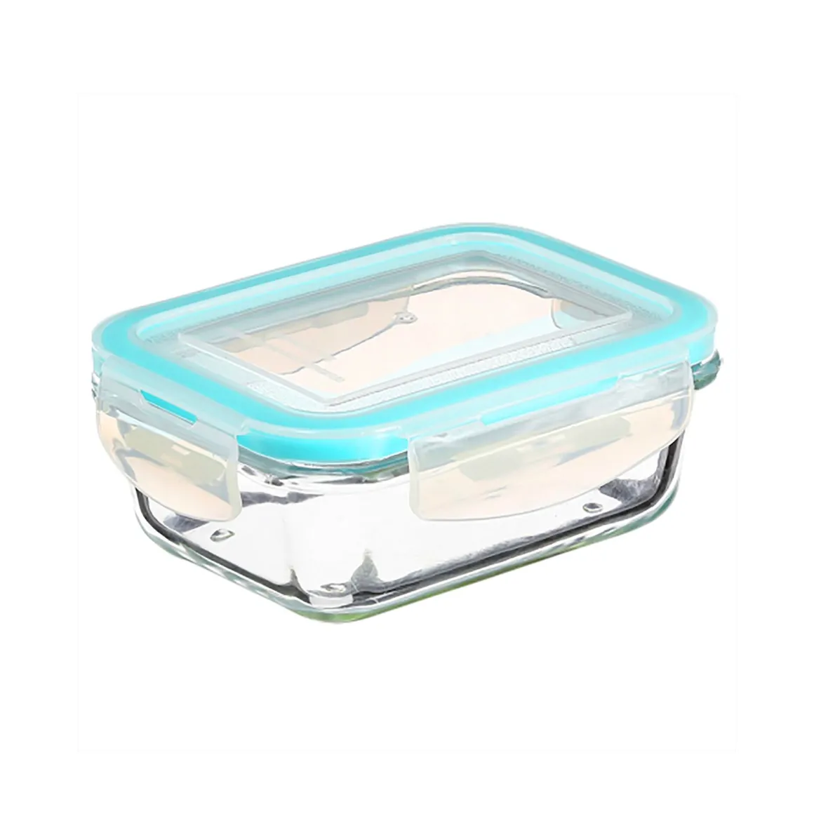 SET 3 CONTENITORI RETTANGOLARI IN VETRO CON COPERCHIO