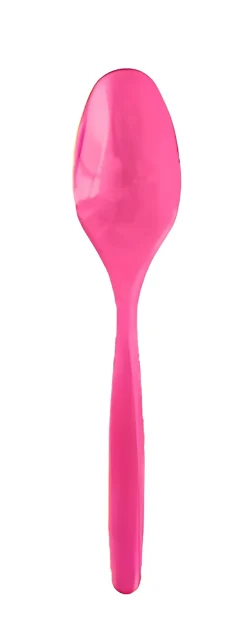 SET 15 CUCCHIAI COMPACT IN PLASTICA FUCSIA