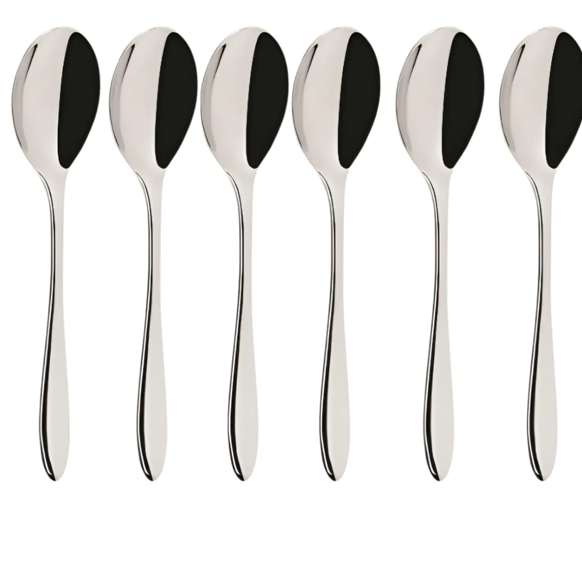 SET 6 CUCCHIAINI DA MOKA LINEA STYLE 10.8CM