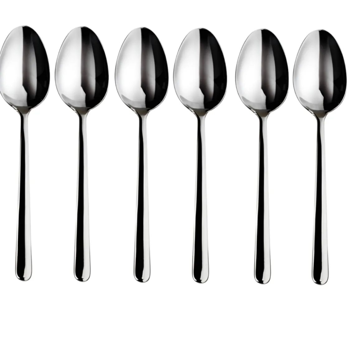 SET 6 CUCCHIANI DA MOKA LINEA SLIM 11.3CM