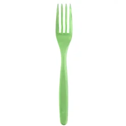 SET 15 FORCHETTE COMPACT IN PLASTICA VERDE ACIDO
