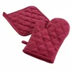 SET GUANTO DA CUCINA + PRESINA IN COTONE UNITO CERISETTE RUBINO : vendita online SET GUANTO DA CUCINA + PRESINA IN COTONE UNITO CERISETTE RUBINO in offerta