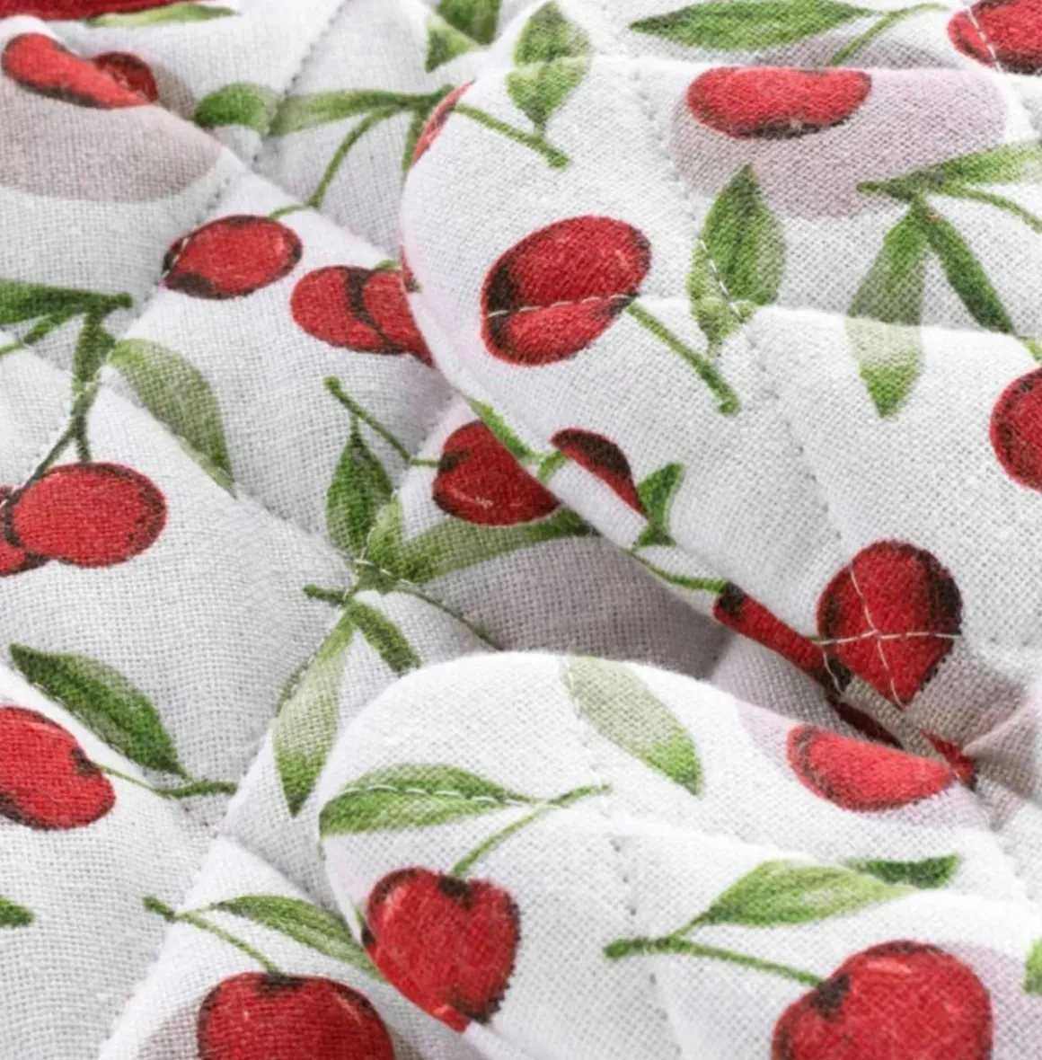 SET GUANTO DA CUCINA + PRESINA IN COTONE CERISETTE RUBINO: vendita online SET GUANTO DA CUCINA + PRESINA IN COTONE CERISETTE RUBINO in offerta