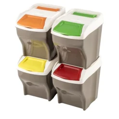 SET 4 PATTUMIERE MODELLO POKER PLUS 27LT: vendita online SET 4 PATTUMIERE MODELLO POKER PLUS 27LT in offerta