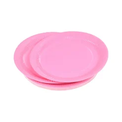 SET 20 PIATTI IN CARTA DIAM. 18CM VITAMINE ROSA