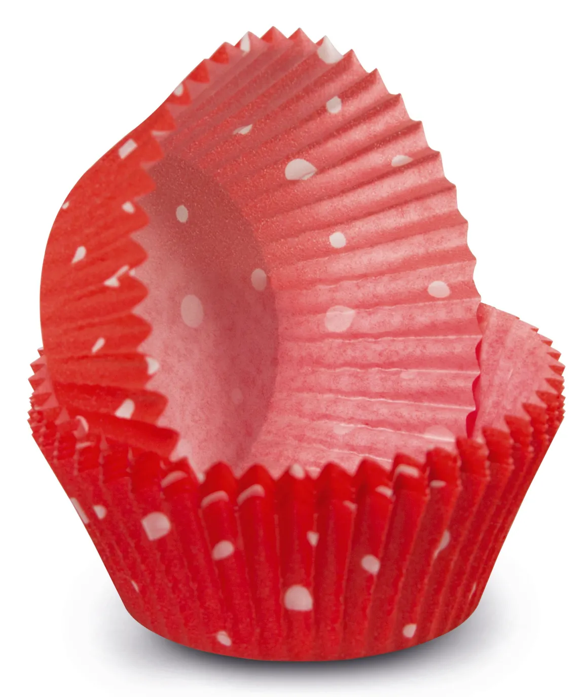 SET 100 PIROTTINI A POIS LINEA EASY BAKE IN CARTA DA FORNO 7X3CM