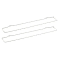 SET 2 PORTA COPERCHI TAPA IN FERRO BIANCHI 34X5CM