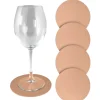 SET 4 SOTTOBICCHIERI IN SIMILPELLE DIAM. 12.5CM ROSA: vendita online SET 4 SOTTOBICCHIERI IN SIMILPELLE DIAM. 12.5CM ROSA in offerta