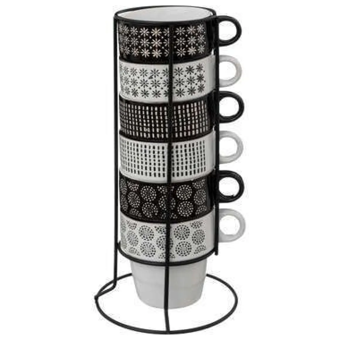SET 6 TAZZE CON SOSTEGNO 26CL