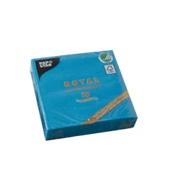 SET 20 TOVAGLIOLI ROYAL 25X25CM TURCHESE: vendita online SET 20 TOVAGLIOLI ROYAL 25X25CM TURCHESE in offerta