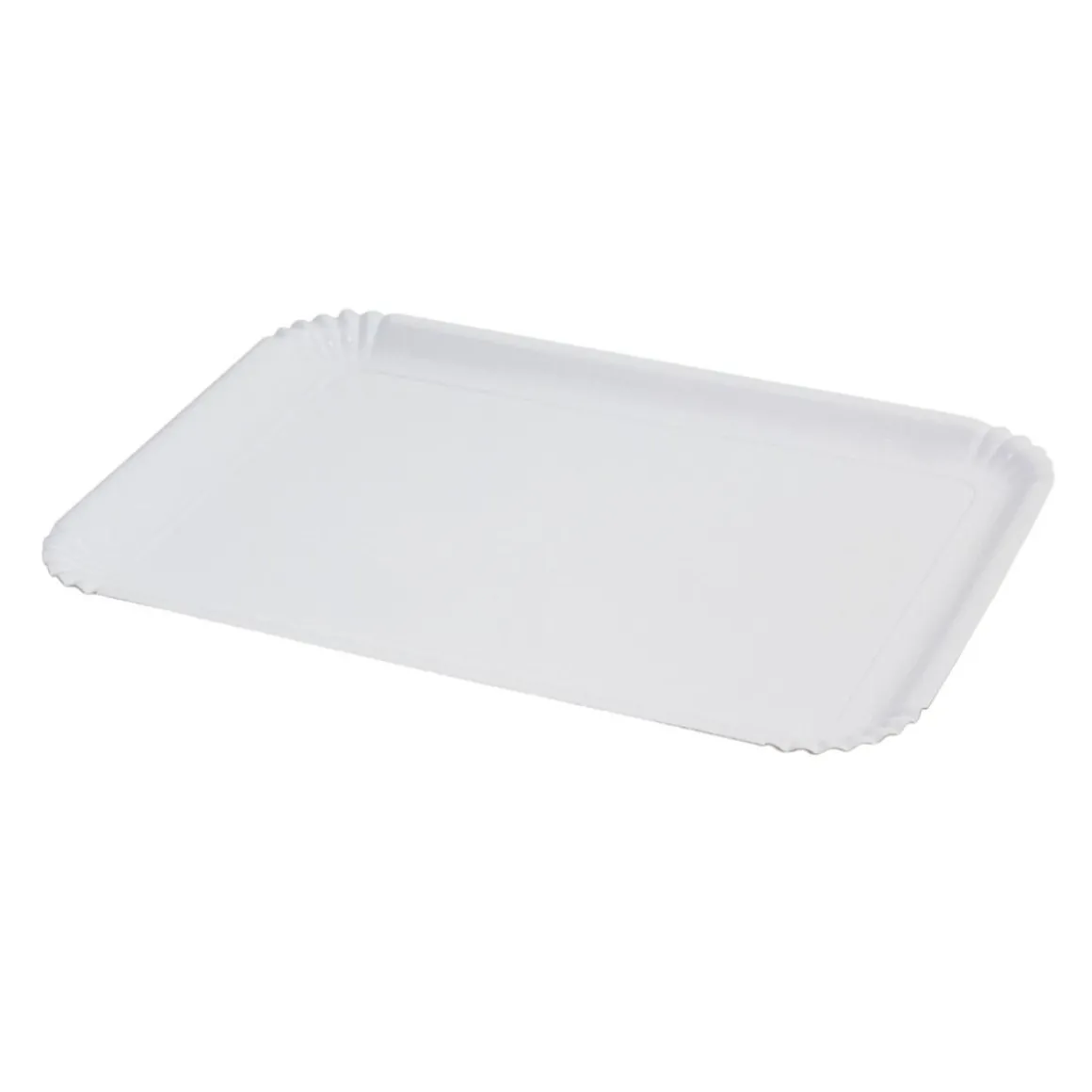 SET 3 VASSOI LINEA EASY BAKE IN CARTONCINO BIANCO 23X31CM