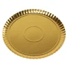 SET 2 VASSOI LINEA EASY BAKE IN CARTONCINO DORATO DIAM. 34CM