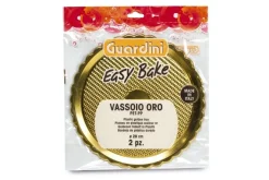 SET 2 VASSOI LINEA EASY BAKE IN PLASTICA DORATA DIAM. 28CM