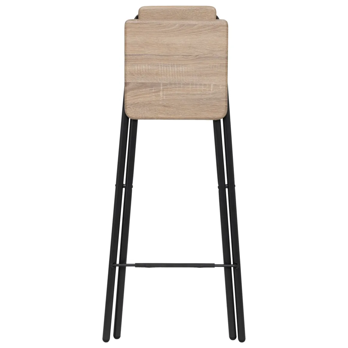 SGABELLO ALTO MOD. LOUNA NERO E NATURALE: vendita online SGABELLO ALTO MOD. LOUNA NERO E NATURALE in offerta