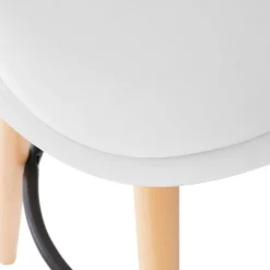 SGABELLO MAXON IN FAGGIO E POLIPROPILENE E PU BIANCO : vendita online SGABELLO MAXON IN FAGGIO E POLIPROPILENE E PU BIANCO in offerta
