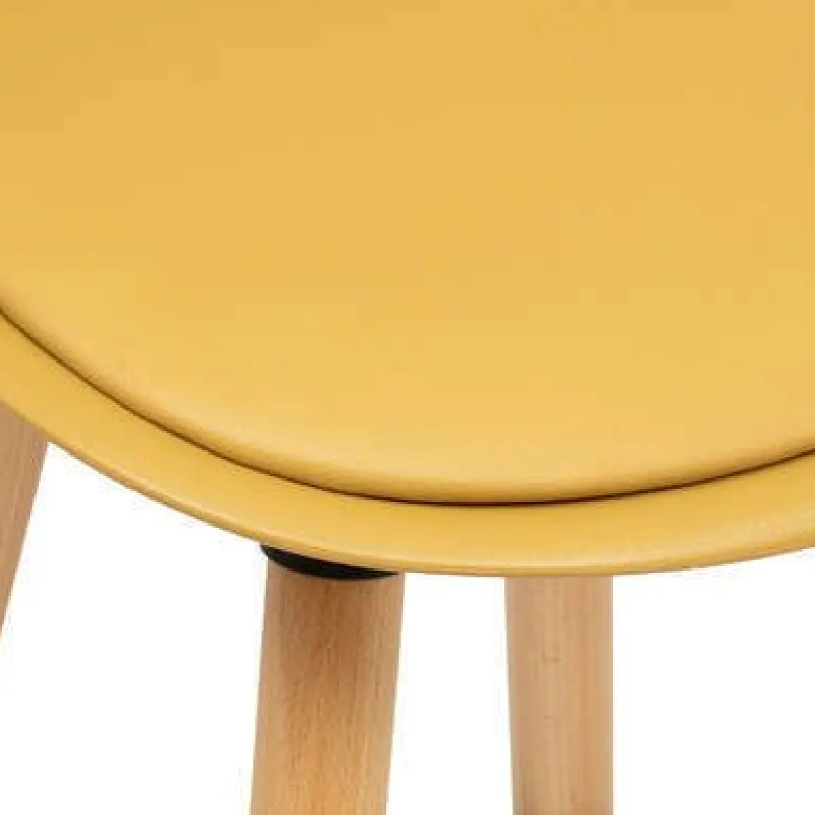 SGABELLO MAXON IN FAGGIO E POLIPROPILENE E PU GIALLO OCRA : vendita online SGABELLO MAXON IN FAGGIO E POLIPROPILENE E PU GIALLO OCRA in offerta