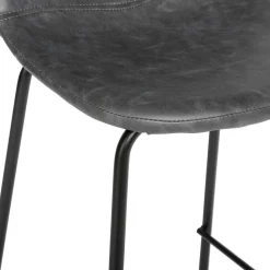 SGABELLO VLADI IN PU INVECCHIATO GRIGIO: vendita online SGABELLO VLADI IN PU INVECCHIATO GRIGIO in offerta