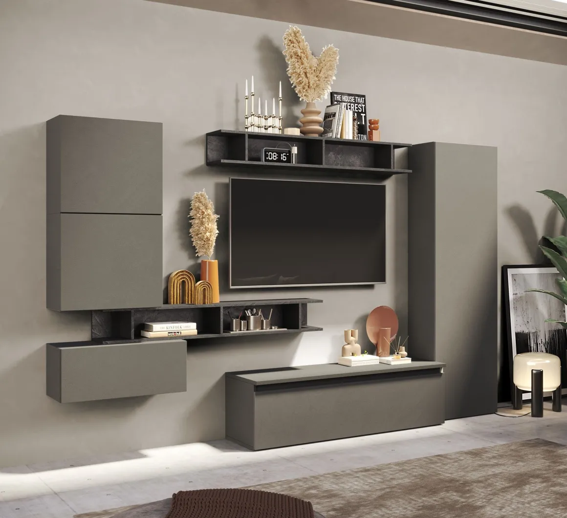 Soggiorno con Base TV in Offerta: Mobili Soggiorno Ardesia/Piombo