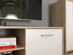 SOGGIORNO MOD. PACO ROVERE SONOMA E BIANCO OPACO: vendita online SOGGIORNO MOD. PACO ROVERE SONOMA E BIANCO OPACO in offerta