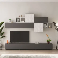 SOGGIORNO MOD. TROMEN ANTRACITE E ANCIENT WHITE in vendita online