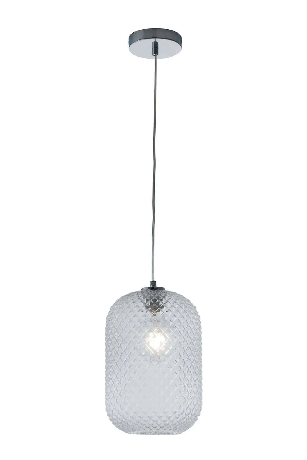 SOSPENSIONE ASHFORD TRASP. 1XE27 20X34.5CM : vendita online SOSPENSIONE ASHFORD TRASP. 1XE27 20X34.5CM in offerta