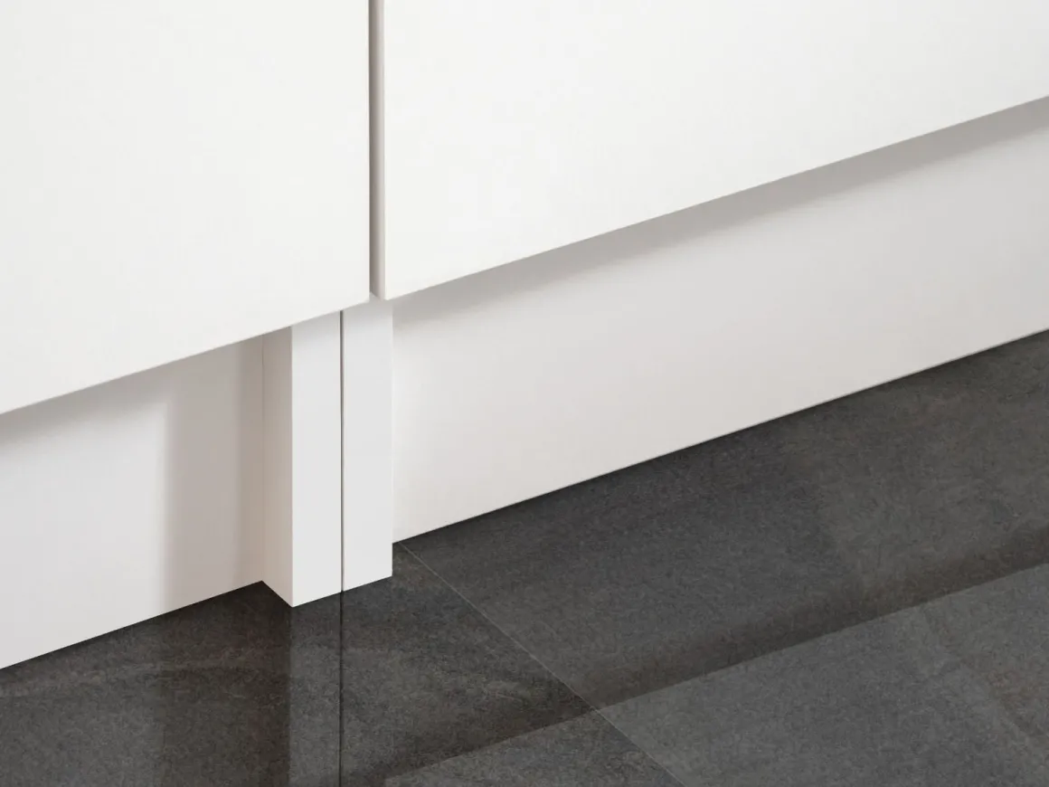 SOTTOLAVELLO ECO CM 80X46 H.82 BIANCO E ROVERE ARTISAN