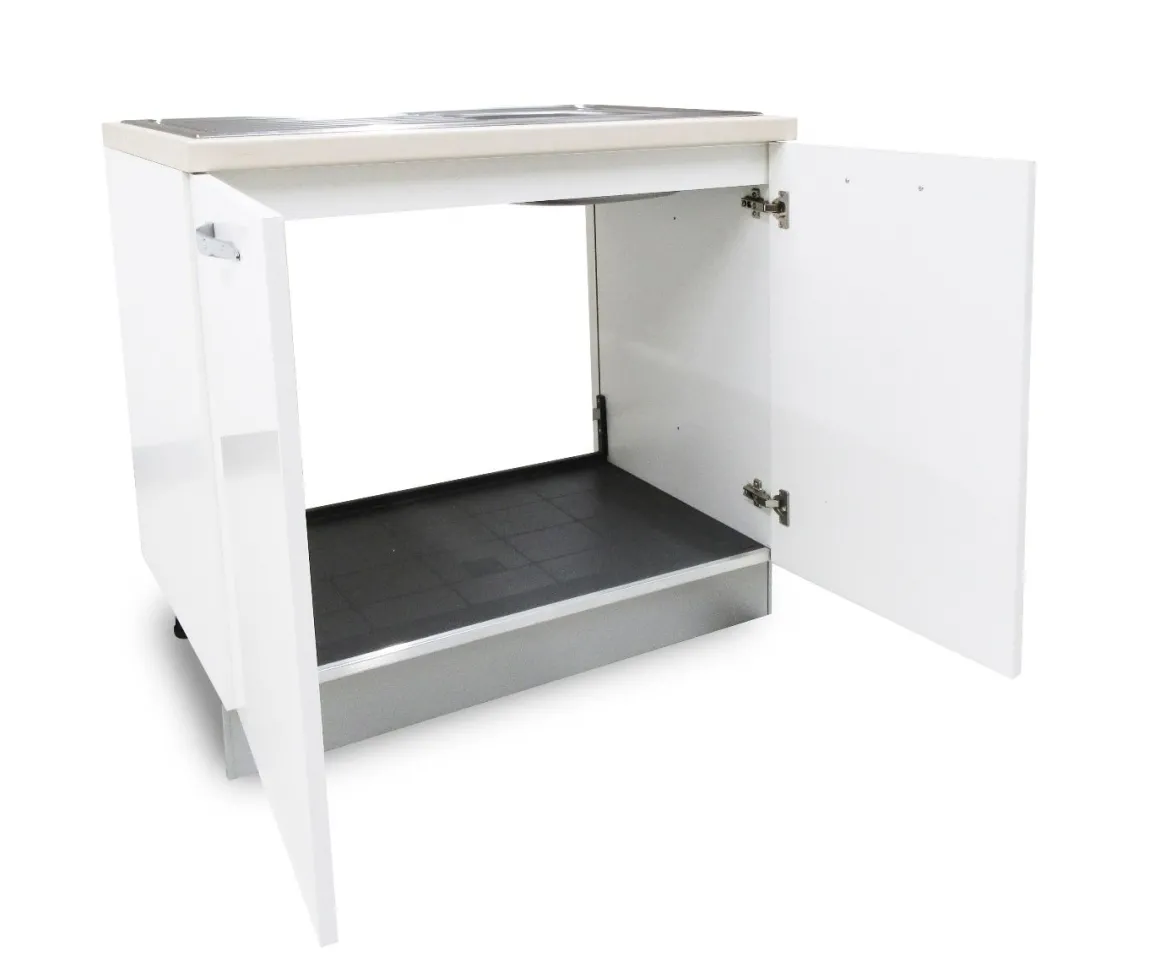 SOTTOLAVELLO MIRA 90X60 H. 86 BIANCO LUCIDO