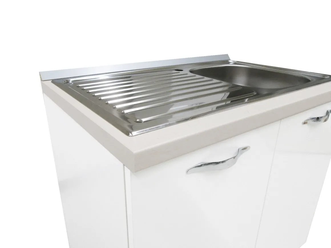 SOTTOLAVELLO MIRA 90X60 H. 86 BIANCO LUCIDO