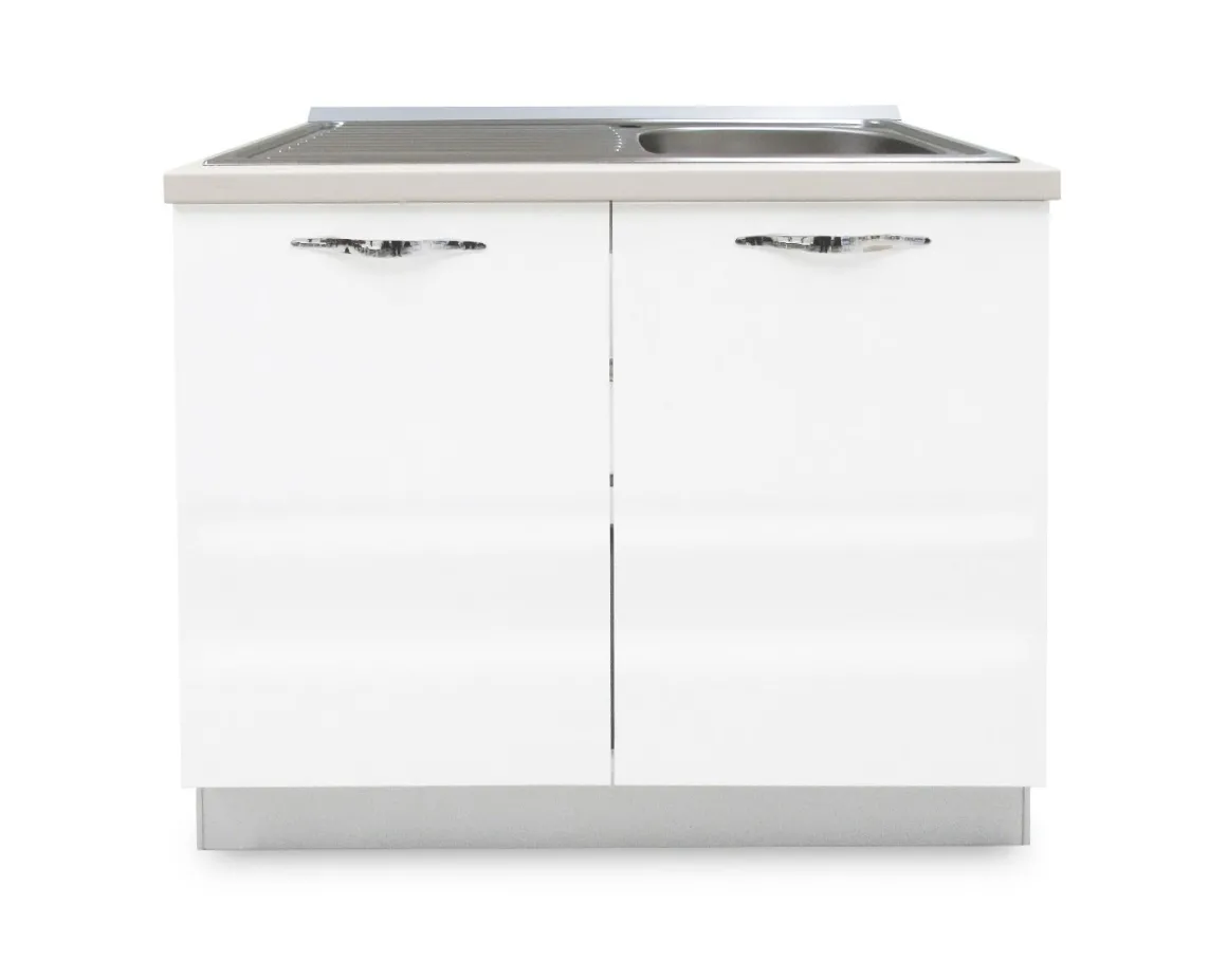SOTTOLAVELLO MIRA 90X60 H. 86 BIANCO LUCIDO