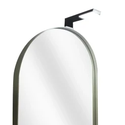 SPECCHIERA MOD.ROUND-D AGAVE OPACO CON FARETTO MOD. ZIKO NERO