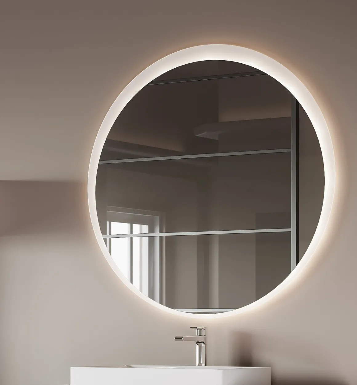 SPECCHIERA RETROILLUMINATA LED TONDA DIAM.70