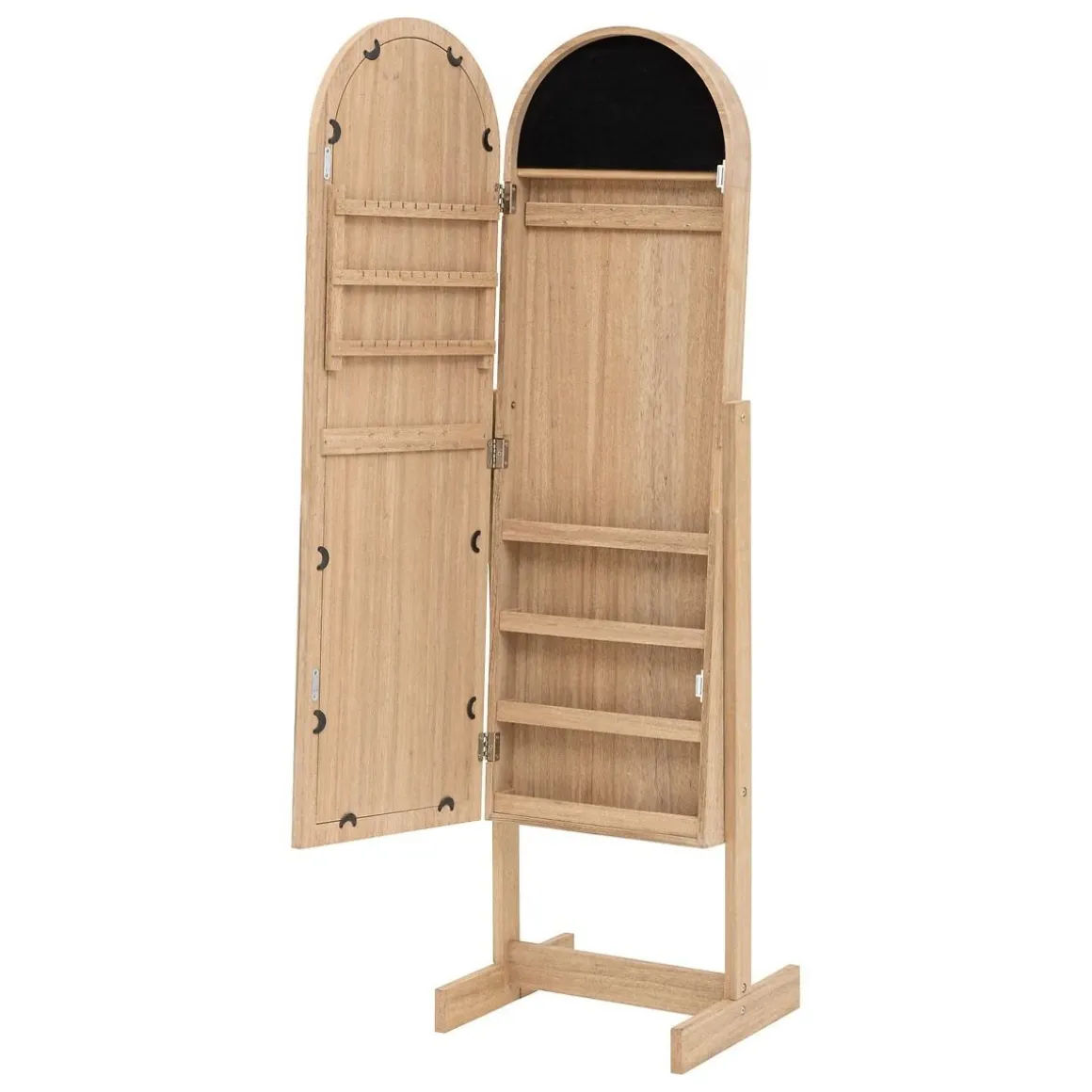 SPECCHIO PORTAGIOIE SOLEYA CM 42X37.5 H.145 IN MDF NATURALE : vendita online SPECCHIO PORTAGIOIE SOLEYA CM 42X37.5 H.145 IN MDF NATURALE in offerta