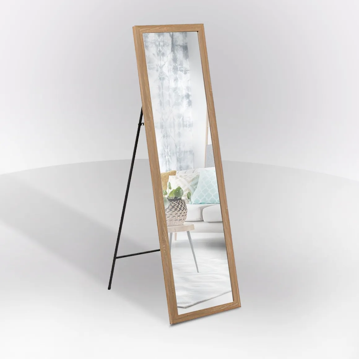 SPECCHIO APPOGGIO FIRST CM 35.6X125.6 EFFETTO LEGNO NATURALE : vendita online SPECCHIO APPOGGIO FIRST CM 35.6X125.6 EFFETTO LEGNO NATURALE in offerta