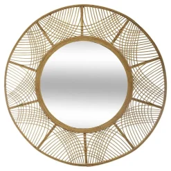 SPECCHIO INA MDF E BAMBU' DIAM. CM 90 NATURALE : vendita online SPECCHIO INA MDF E BAMBU' DIAM. CM 90 NATURALE in offerta