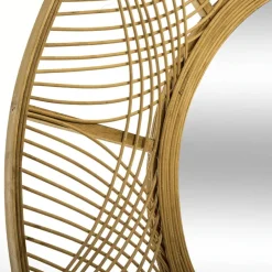SPECCHIO INA MDF E BAMBU' DIAM. CM 90 NATURALE : vendita online SPECCHIO INA MDF E BAMBU' DIAM. CM 90 NATURALE in offerta