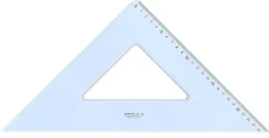 Squadra 45° 35CM uni ss: Squadra in plastica con gradazione incisa