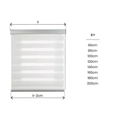 SQUARE - TENDA NOTTE E GIORNO PREMIUM BIANCO 80X250CM: vendita online SQUARE - TENDA NOTTE E GIORNO PREMIUM BIANCO 80X250CM in offerta