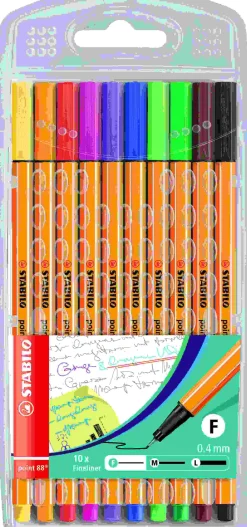 STABILO - SET 10 COLORI FINELINER POINT 88 : vendita online STABILO - SET 10 COLORI FINELINER POINT 88 in offerta