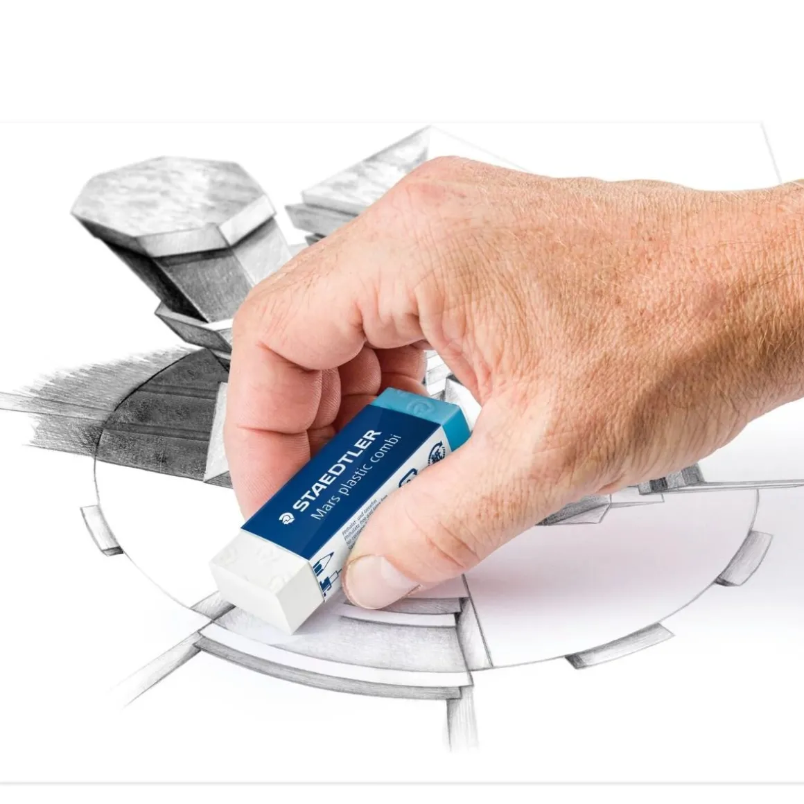 STAEDTLER - MARS PLASTIC COMBI GOMMA PER MATITA BICOLORE: vendita online STAEDTLER - MARS PLASTIC COMBI GOMMA PER MATITA BICOLORE in offerta