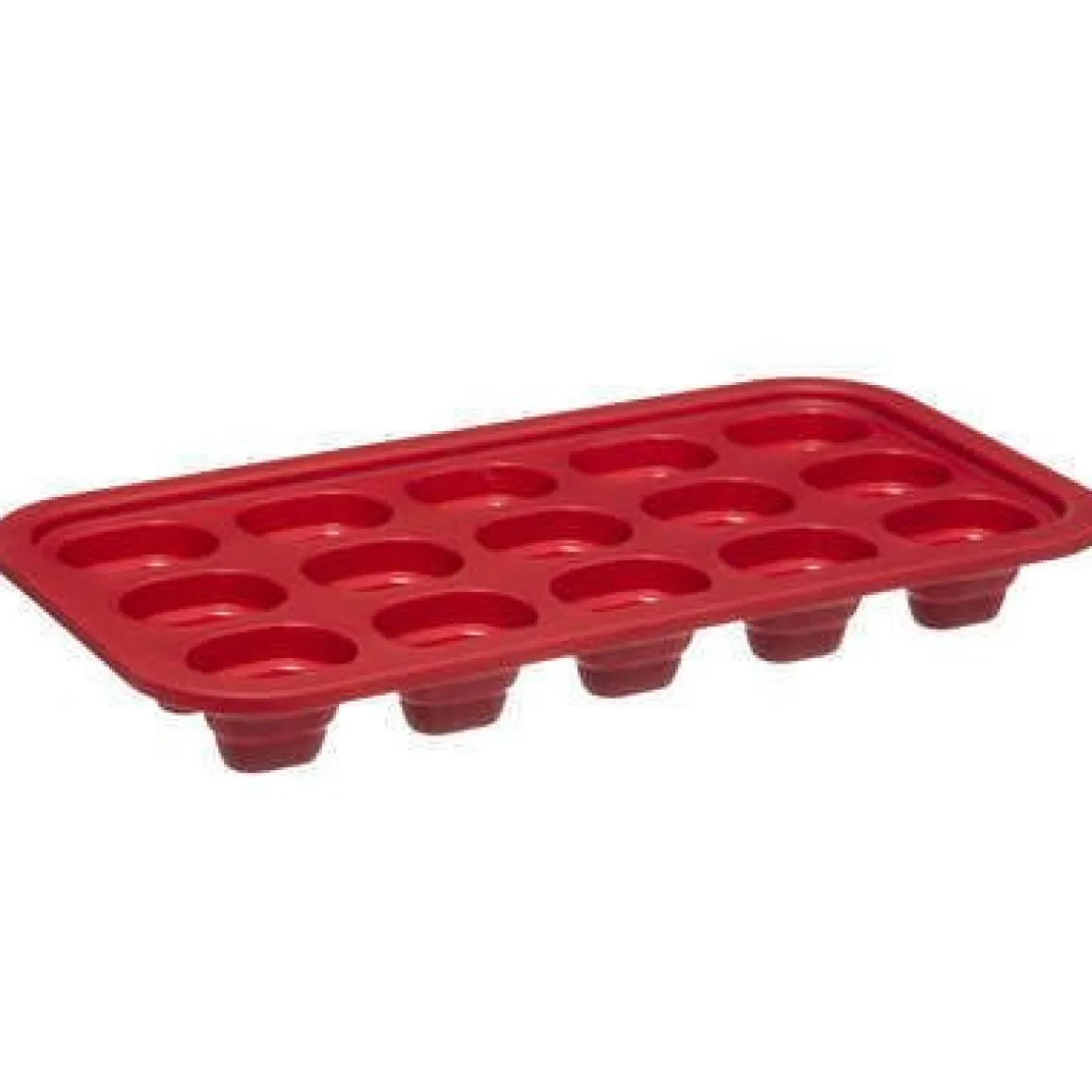 STAMPO GHIACCIO IN ACCIAIO E SILICONE 27.9X14.7 H. 3.5CM ASSORTITO